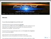 Tablet Screenshot of manifestingchrist.com